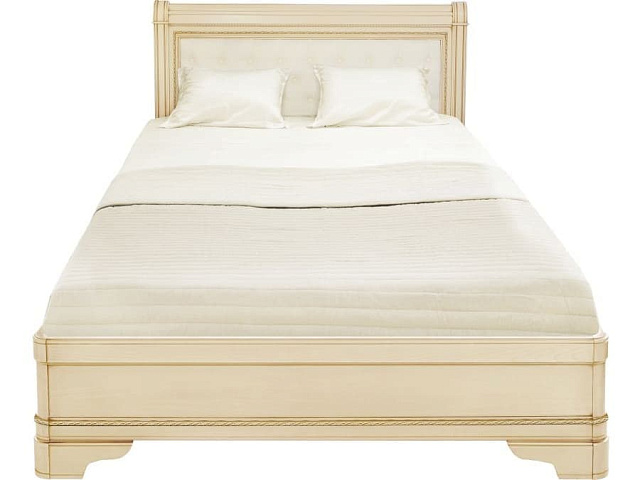 Кровать с мягким изголовьем Палермо 180 Т-748, ваниль. Фото 2