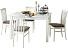 Обеденная группа (Стол «Комфорт» и 4 стула «Комфорт» Motive Latte), белая эмаль. Фото 1