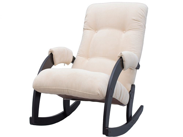 Кресло-качалка Модель 67, венге, Verona Vanilla. Фото 1